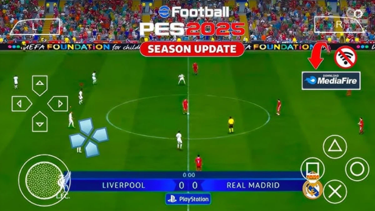 Download PES 2025 PPSSPP Offline Ukuran Kecil Untuk HP Kentang: Full Update Liga Super Indonesia dan Eropa!