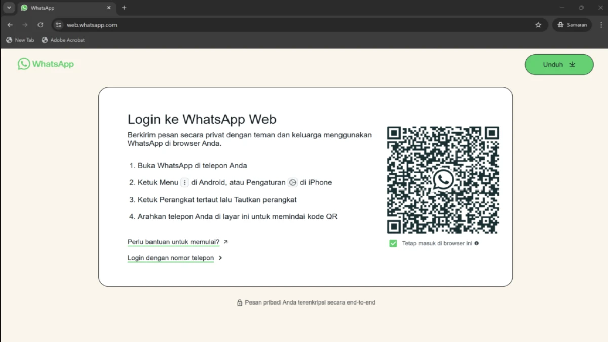 Login WhatsApp Web Scan QR Code: Panduan Lengkap dan Mudah!