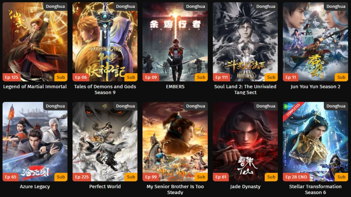 10 Tempat Nonton Donghua Lengkap Sub Indo Gratis