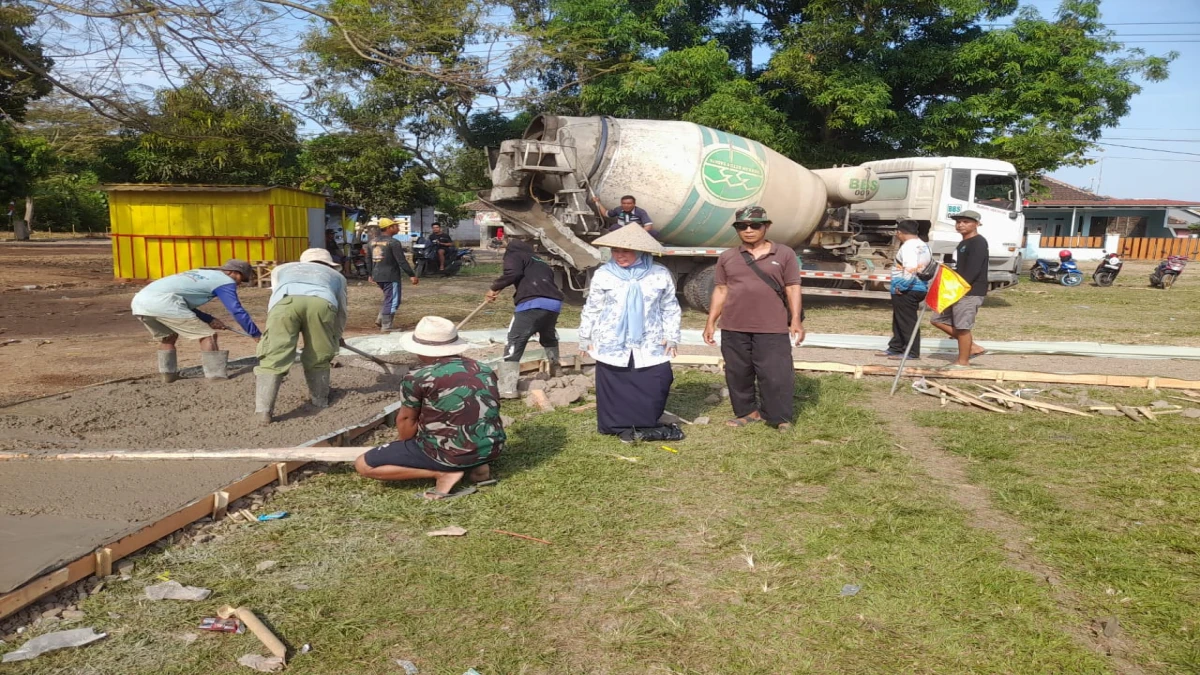 Fasilitasi Warga Berolahraga, Pemdes Pangsor Bangun Jogging Track
