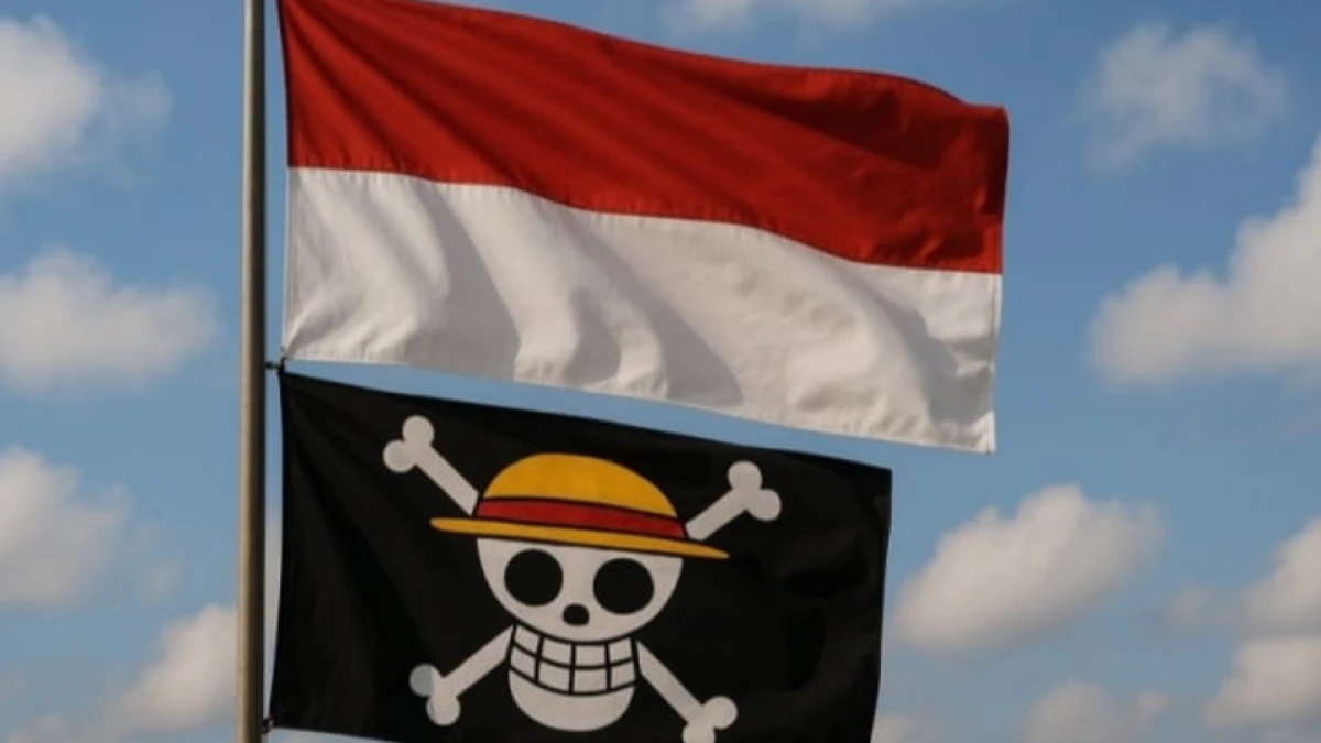 Aksi Pengibaran Bendera One Piece di Indonesia Disorot Media Asing
