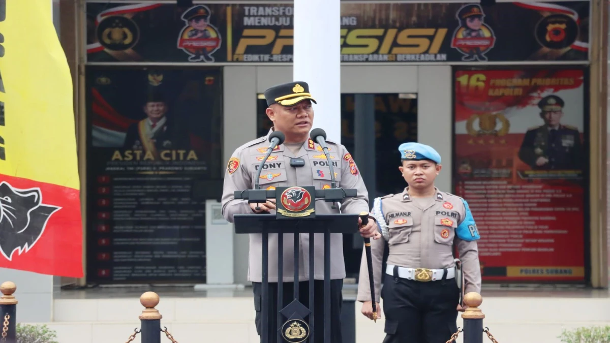 Kapolres Subang Minta Kapolsek Dukung Ketahanan Pangan