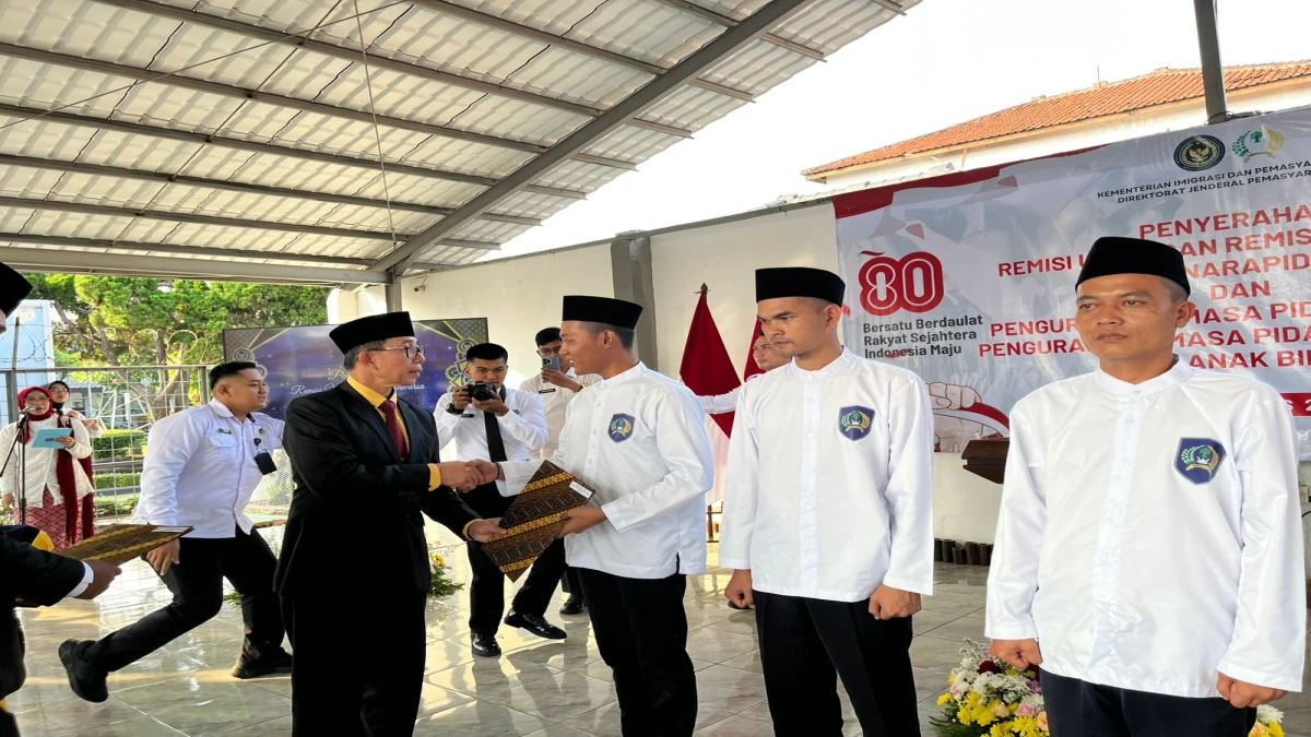 492 Narapidana Lapas Subang Terima Remisi HUT ke-80 RI, 10 Orang Langsung Bebas