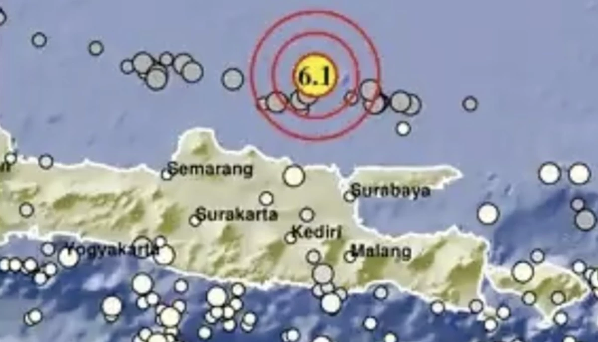 Guncangan Gempa di Pulau Jawa Mencapai Surabaya hingga Jogja