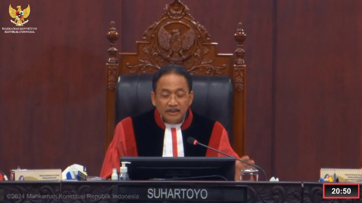 4 Menteri Jokowi Dipanggil MK untuk Sidang Sengketa Pilpres 2024. (Sumber: Tangkapan Layar Kanal YouTube 'Mahkamah Konstitusi RI)