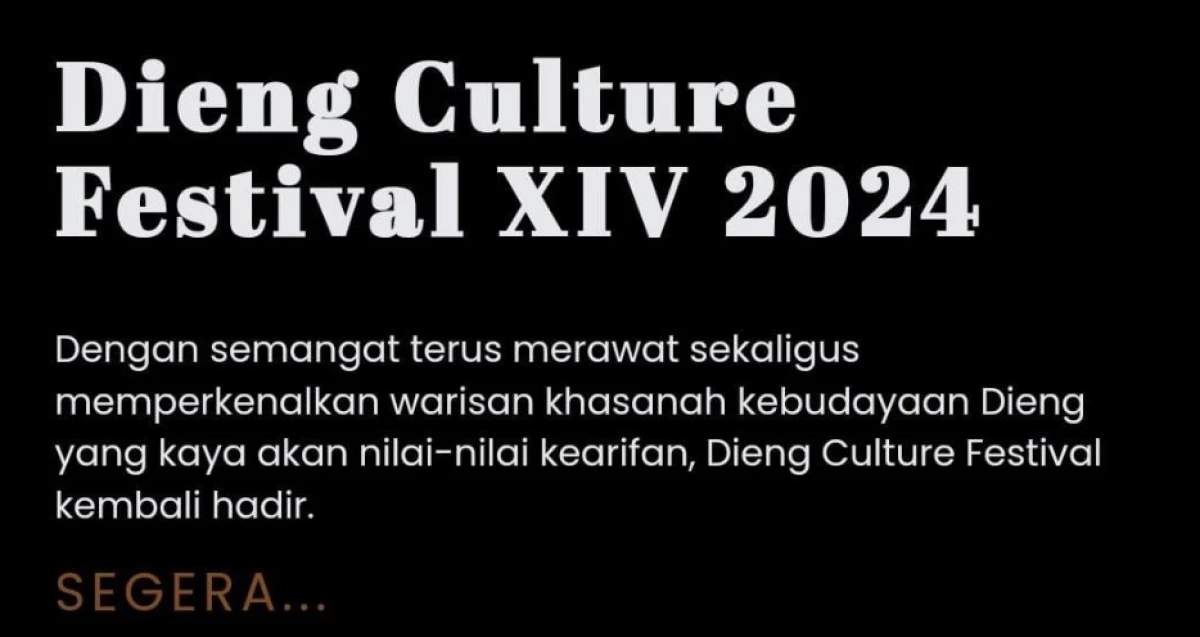 Dieng Culture Festival 2024. (Sumber Gambar: Screenshot via Instagra, @festival_dieng)