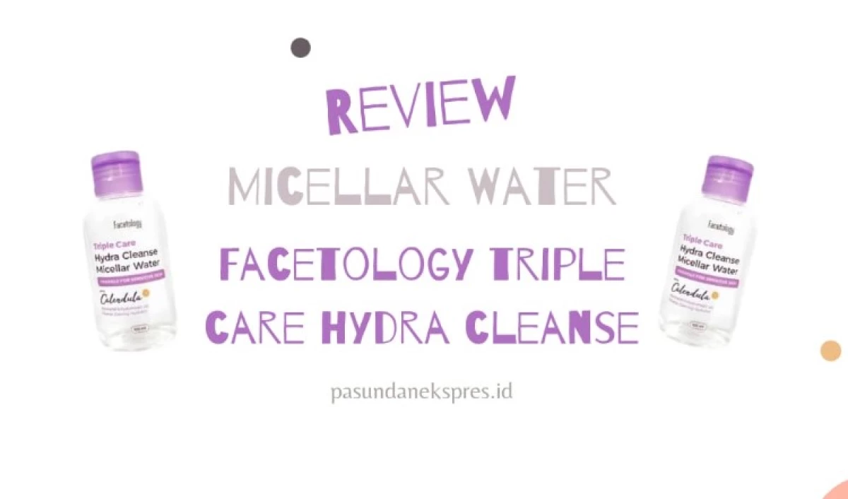 Review Micellar Water Facetology. (Sumber Gambar: Pasundan Ekspres/Canva/Female Daily)
