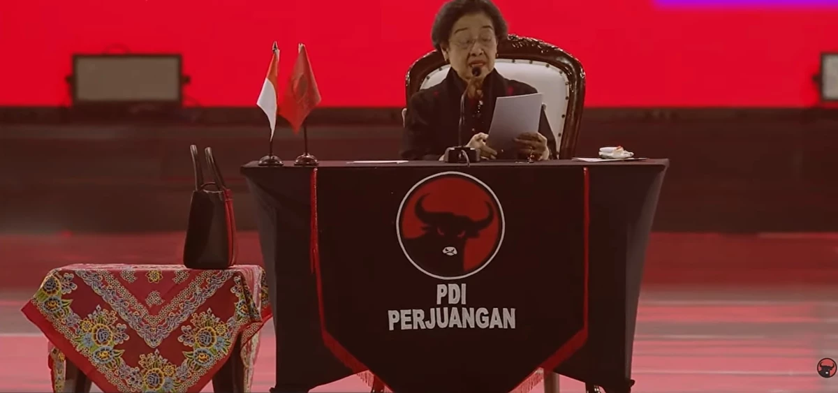 Megawati di Rakernas V: 'MK Itu Saya yang Mendirikan, Harusnya Berwibawa!