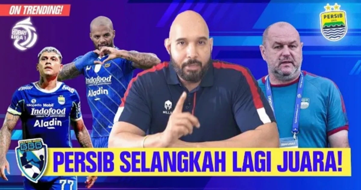 Persib Bandung Selangkah Lagi Juara Liga 1 2023/2024 (Sumber Foto Youtube Bola Bung Binder)
