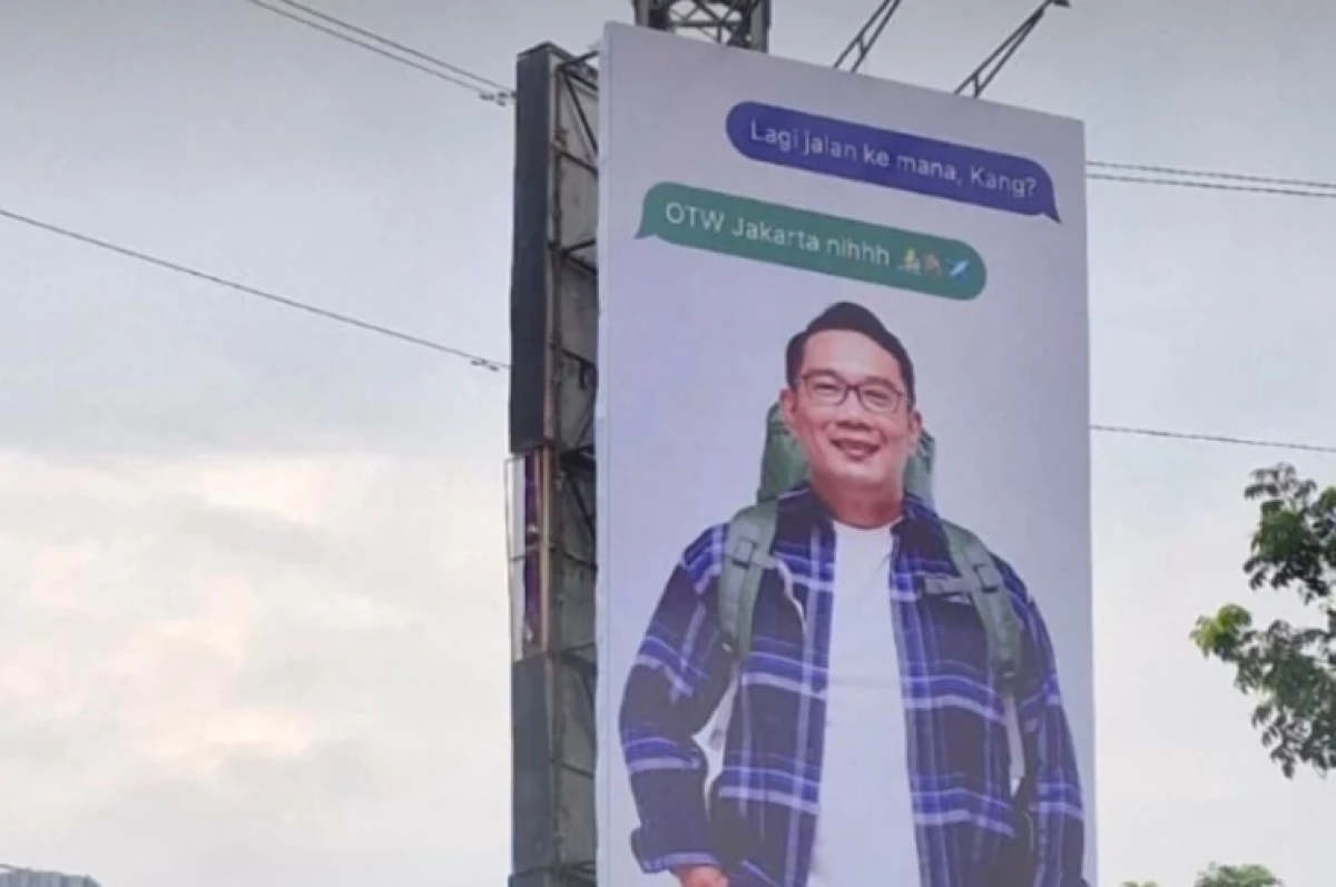 Klarifikasi Ridwan Kamil Soal Billboard 'OTW Jakarta' yang Disebut Bakal Maju Pilgub Jakarta