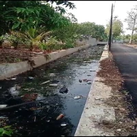 Sungai di Sukamelang Tercemar Limbah