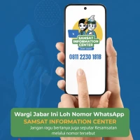 Samsat Jabar Hadir Lebih Dekat, Kini Bisa Konsultasi Lewat WhatsApp