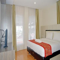Salah satu kamar hotel di Grant Hotel Subang. BPS mencatat, TPK hotel bintang pada April 2025 mengalami kenaikan 14,43 persen dibandingkan dengan TPK bulan sebelumnya.