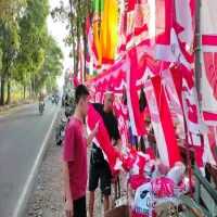 Bendera Merah Putih di Jalancagak
