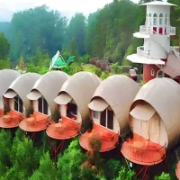 Astro Highland Ciater, Glamping Ala Ridwan Kamil.-Foto : Tangkapan Layar YouTube Bobo Cantik-
